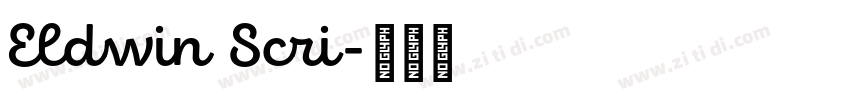 Eldwin Scri字体转换